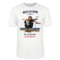 Tee-shirt blanc humoristique-On s'en fout du temps. Dock59