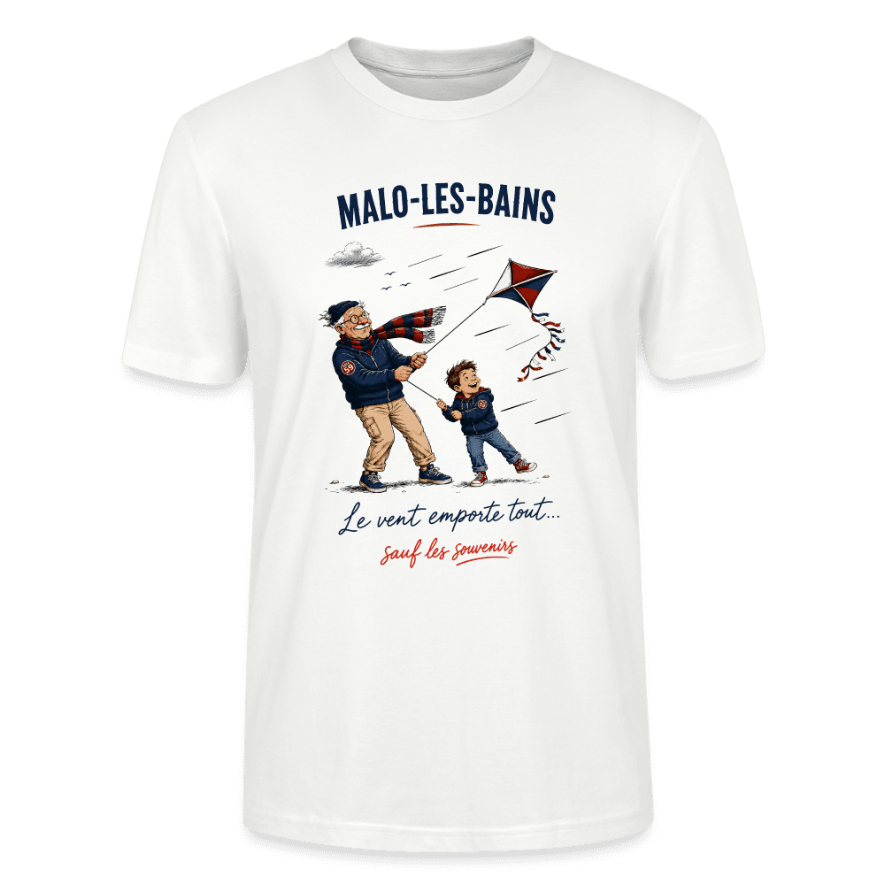 Tee-shirt blanc - Le vent emporte tout - Dock59