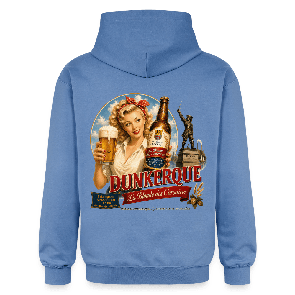 Sweat bleu - La Blonde des Corsaires - Impression Dos