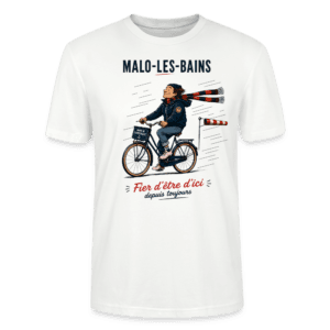 Tee-shirt blanc humoristique - Toujours dans le vent - Dock59
