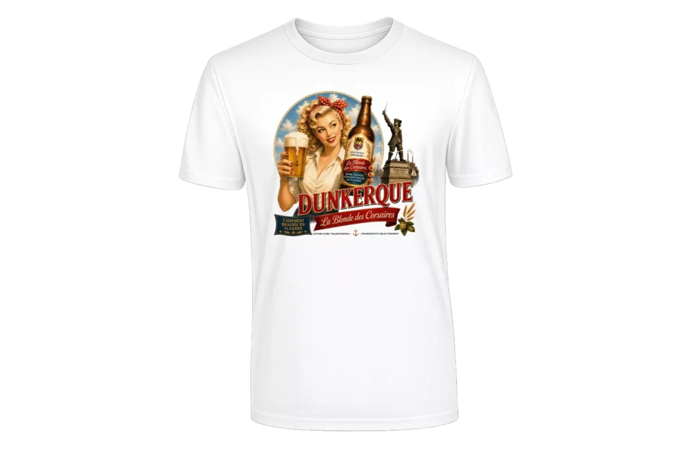 La-blonde-des-corsaires-blanc-Classic Tee-shirt blanc - La blonde des corsaires