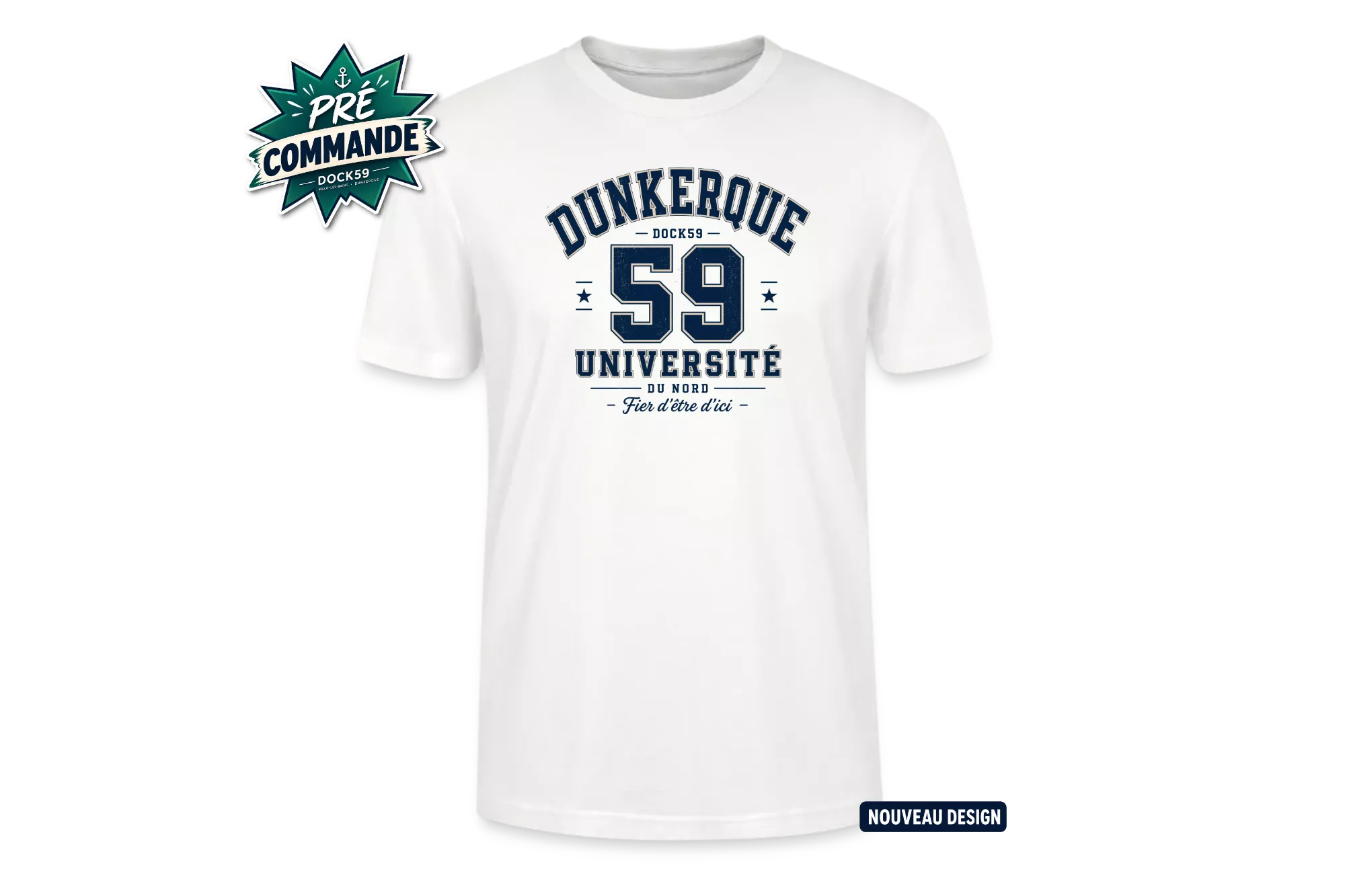 T-shirt DK Université - Création Dock59