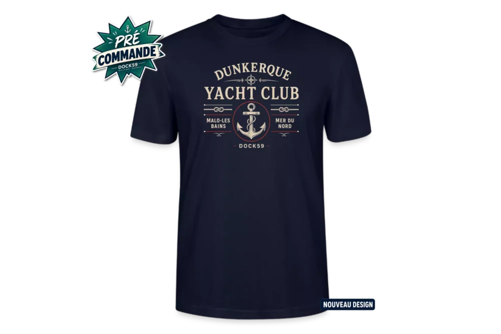 T-shirt Dunkerque yacht Club - Création Dock59